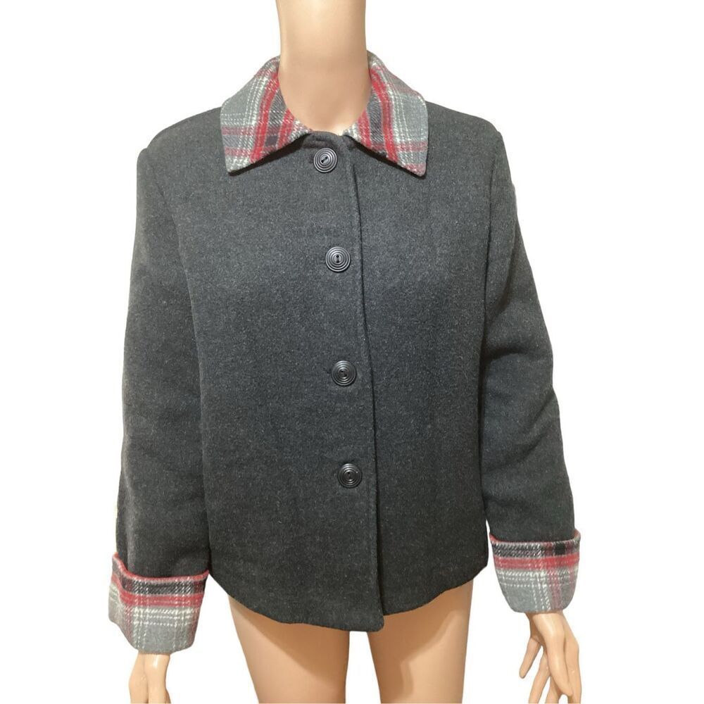 Vintage Bedford Fair Wool Blend Cropped Jacket P S